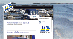 Desktop Screenshot of marindecor.se